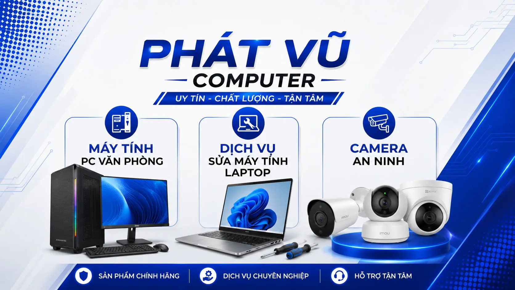 banner giới thiệu Phát Vũ Computer